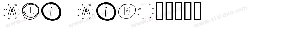 Ali Air字体转换